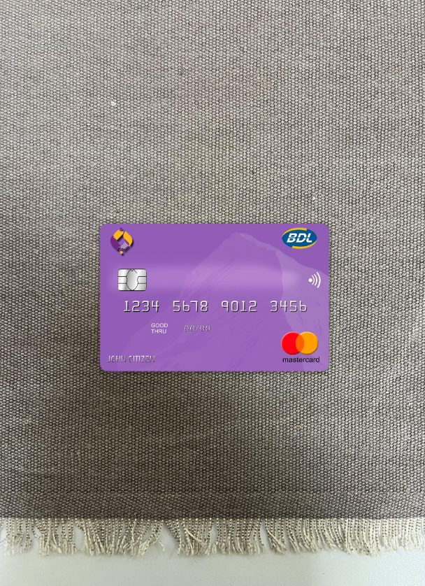 Download Algeria Banque de developpement  mastercard photolook front Photoshop template